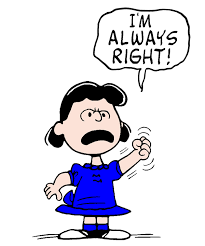 Charlie brown, you're the only person i know who can take a wonderful season like christmas and turn it into a problem. There S No Point In Arguing With Lucy Snoopy Funny Lucy Van Pelt Peanuts Gang