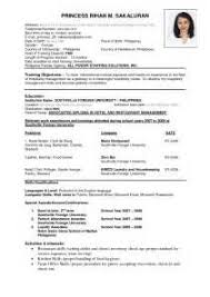 Maintain the concise nature of your government resume with short sections and bullets when appropriate, as in our government resume samples. Sample Resume No Experience Philippines 8 Things To Put On Your Resume When You Have No Experience
