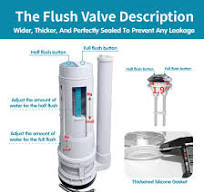 Dual Flush Toilet Water Tank Valve Set,20cm Toilet Replacement Flush Dual  Flush Toilet Filland Drain Valve Set Toilet Water Tank Valvewith Push  Button ...