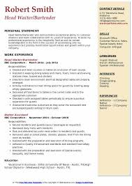 How to write a cv learn how to make a cv that gets objective (not a summary) for a resume with no experience—examples. Waiter Resume Samples Qwikresume