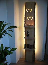 xxl wandleuchte regal holz inkl led beleuchtung von peka i regal holz dekoration diy mobel holz