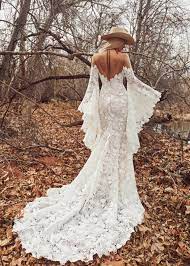 Stevie By La Perle Bell Sleeve Wedding Dress Boho Chic Wedding Dress Wedding Dress Long Sleeve