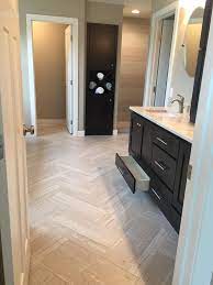 Check spelling or type a new query. 12 X 24 Vinyl Tile Laid In Herringbone Pattern Bathroom Floor Tiles Floor Tile Design Tile Remodel