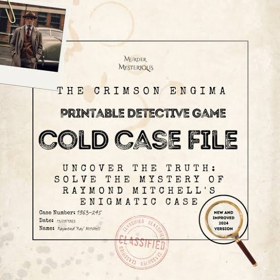 Printable Murder Mystery Cold Case File | Cold Case File Games | Murdery  Mystery | Unsolved Case Files | Date Night Game - Etsy