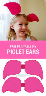 Diy Winnie The Pooh Ears Piglet Ears Tigger Ears Winnie The Pooh Ears Piglet Ears Piglet Costume Diy