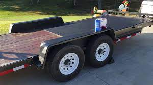 Restored Dump Trailer With Harbor Freight Truck Bed Coating Youtube