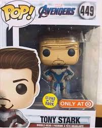 tony stark funko pop from avengers endgame マーベルのヒーロー大集合映画のクライマックス アベンジャーズ エンドゲーム の funko のトニー スタークのネタバレめいたフィギュア cia extra funkoポップ アベンジャーズ トニースターク