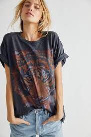 Wrangler Oversized Tiger Tee Free People Uk