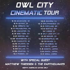 Owl City At The Rave Eagles Club On 13 Sep 2018 Ticket
