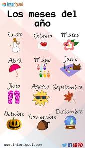 Learnspanish With Interigual The Months Of The Year Espanol Preescolar Aprender Espanol Planes De Lecciones De Espanol