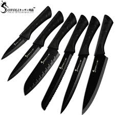 20 slots widths range hold chef's, steak, wide and long knives, and a cleaver. Sowoll Stainless Steel Kitchen Knife Set Non Slip Handle 3 5 5 7 8 8 8 Black Blade Stainless Steel Knife For Sale From Fengjibiao 20 36 Dhgate Com