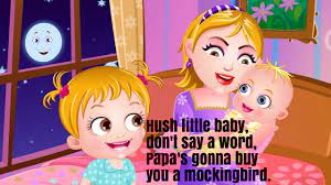 Hush Little Baby Nursery Rhyme Lyrics Super Fun Baby Nursery Rhymes And Education