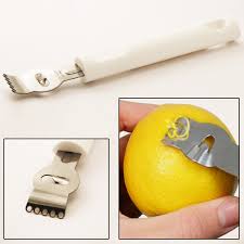For smaller pieces of zest, slice into thin strips or mince into pieces with a paring knife. Lemon Zester Citrus Grater Stainless Steel Lime Zest Tool Artisan Fine Chef New Walmart Com Walmart Com