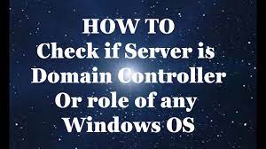 How To Check If Server Is Domain Controller. - Youtube