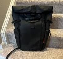 Waterproof Roll Top Backpack Gray Minimalist Laptop Travel Bag | eBay