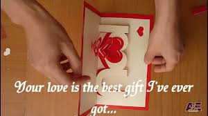 After all, now you can just send a sticker in social networks. How To Make A I Love You Pop Up Card Valentine S Day Pop Up Card Tutorial Free Template Youtube