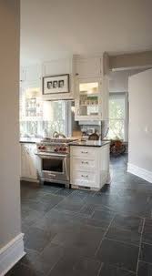 Kitchen Farmhouse Kitchen Design Ideas Pictures Remodel And Decor Slate Floor Kitchen Kitchen Flooring Trendy Farmhouse Kitchen