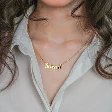 Silver Name Necklace Gift For Her Initial Necklace Mom Etsy Sterling Silver Name Necklace Custom Necklace Custom Name Necklace