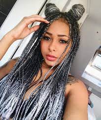 Box Braids Braiding Hair Braided Hairstyles Purple Box Braids Box Braids