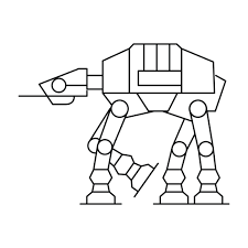 Star Wars At-at Walker - Simple Graphic By Lldesigns Star Wars Drawings Star Wars Art Drawings Star Wars Stickers