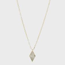 Explore our stunning range of diamond pendants & necklaces from solid gold diamonds. Gorjana Corina 18k Gold Plated Pave Gemstone Diamond Shape Pendant Necklace 20 In Black Picasso Jasper Modesens