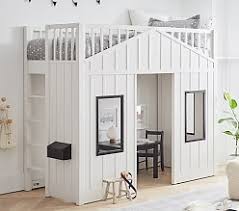 Add to favorites kids playhouse / bunker bed plans lineaarts 4.5 out of 5 stars (8. Playhouse Loft Bed For Kids Pottery Barn Kids