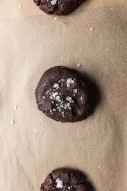 Salted Dark Chocolate Olive Oil Cookies Olive Oil Cookies Chocolate Dark Chocolate