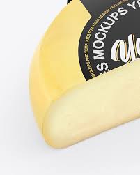 Half Cheese Wheel Mockup In Packaging Mockups On Yellow Images Object Mockups