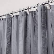 Infuse your bathroom decor with a touch of sophistication. Amazon Com Central Park Gray Shower Curtains Gathered Stripe Seersucker Puckered Ruffle Decorative Pattern For Modern Elegant Bathroom Spa Hotel With Buttonholes 70 X72 Not Waterproof Grey Home Kitchen