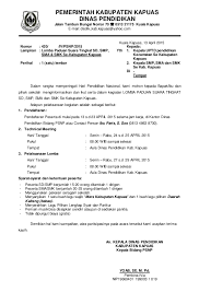 Struktur surat dinas dan contohnya. Undangan Lomba Paduan Suara Hari Pendidikan Nasional 2015