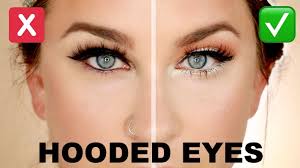 makeup for hooded eyes and gles