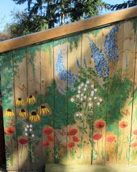 Garden Mural On Chicken Coop Free Hand Painting With Acrylic Paint Jardin Murale Mural Floral Toile De Fleurs 40 cm hauteur :37 cm prix : pinterest