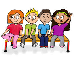 Dessin Enfants Assis Sur Un Banc Dessin Enfant Image Ecole Rallye Lecture