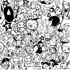 Tokidoki coloring pages unicorns tags : Toki Doki White Black World P In 2021 Cute Coloring Pages Unicorn Coloring Pages Coloring Book Art