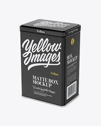 Matte Tin Box Mockup Half Side View High Angle Shot 34 Box Coffee Halfsideview Highangleshot Matte Mockup Psd Free Psd Mockups Templates Box Mockup