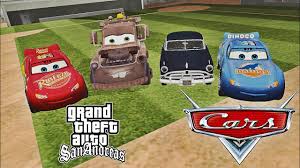 Gtainside is the ultimate mod database for gta 5, gta 4, san andreas, vice city & gta 3. The Cars Movie Mix Lightning Mcqueen Dinoco Hudson Hornet Mater Gta San Andreas By Gtavids