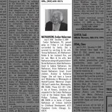 Obituary for Evelyn NATHANSON Hoberman, 1918-2009 (Aged 91)