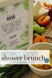 A good general starting point might be meeting the basic requirements of a vegan menu. Natural Elements Brunch Baby Shower A Well Crafted Party