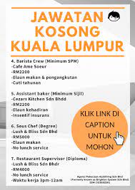 We did not find results for: Maukerja On Twitter Kerja Kosong Terkini Disember 2018 Lokasi Sekitar Kuala Lumpur Link Kerja 4 Kru Barista Https T Co Josdrss4ba 5 Assistant Baker Https T Co Ddbqcomy8y 6 Sous Chef Https T Co Nc1ir8cy6k 7 Restaurant Supervisor