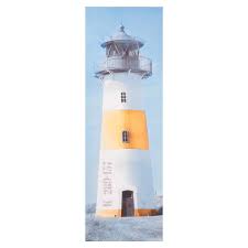 Toile Phare Mer Du Nord Maisons Du Monde Mer Du Nord Phare Jaune Et Bleu