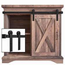 Find deals on products in hardware on amazon. Winsoon 6 Ft 72 In Super Mini Sliding Barn Door Hardware For Single Door Tv Stands Small Wardrobe Cabinets I Shape Hanger Gcm4741 The Home Depot