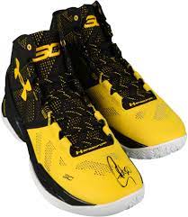 Golden state warriors nba mens legacy sport slide. Stephen Curry Golden State Warriors Autographed Curry 2 Black And Yellow Shoes Best Basketball Shoes Curry Shoes Stephen Curry Shoes