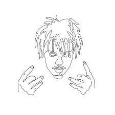Juice Wrld Rapper Art Formal Cooler Ideas Line Illustration