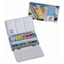 Van Gogh Water Colour Set Metal 12 Pan Watercolour Paint Van Gogh Watercolor Van Gogh Watercolor Paint Set
