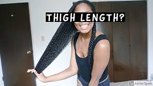 Eco styler olive oil gel…. Do I Have Thigh Length Hair Length Check Natural Hair Youtube