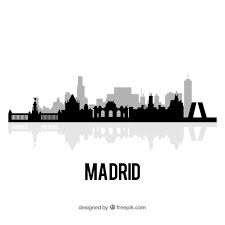 En mi petit madrid, encontrarás todo lo que no te imaginas sobre madrid. Free Vector Skyline Of Madrid