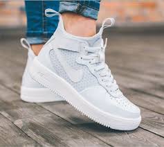 Black And Pink Air Force 1 High Top Nike Womens Air Force 1 Ultraforce Mid Athletic Snickers Shoes White Size 10 5 Nike Hightop Nike Shoes Air Force Snicker Shoes Nike Shoes Women