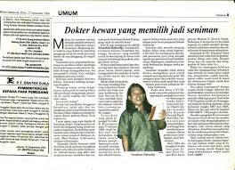 Contoh puisi tema jika aku menjadi seorang dokter hewan. Puisi Jawaban Kekacauan Yonathan Rahardjo