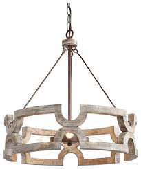 3 Light Geometric Pendant Light Farmhouse Chandeliers By Lnc