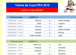 It was held between february 8 and september 27, 2017. Tabela Da Copa Do Mundo Fifa De 2022 Em Excel Baixar Gratis